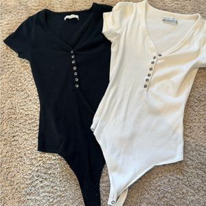 Abercrombie body suits, smalls black and white